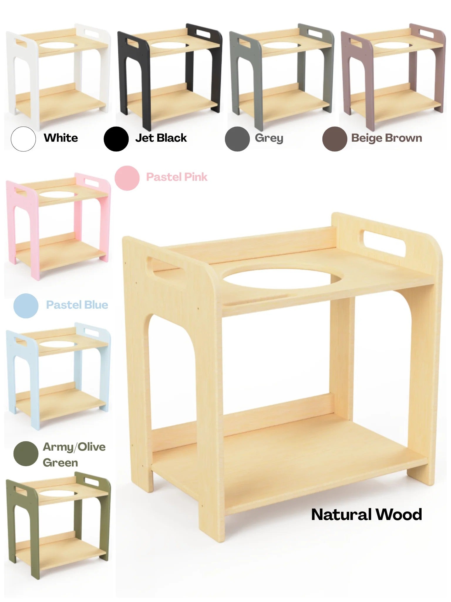 Small Single Montessori Open-Bowl Wash Station